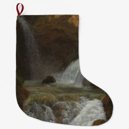 Vy över vattenfallen i Tivoli (av Bidauld) Stor Julstrumpa