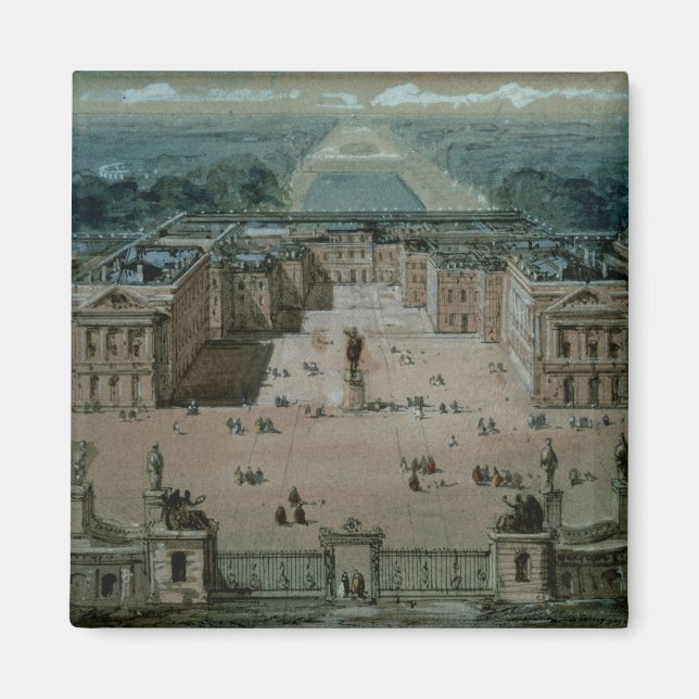 Vy över Versailles Magnet (Framsidan)