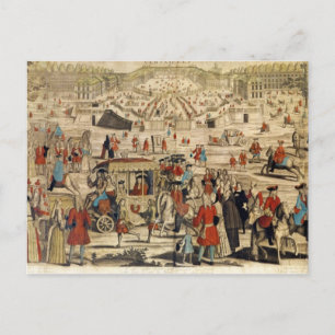 Vy över Versailles Vykort