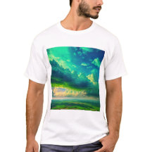 Vy över vintermoln för grönt