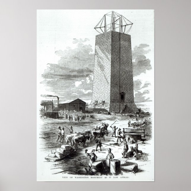 Vy över Washington Monument Poster (Framsidan)