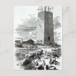 Vy över Washington Monument Vykort
