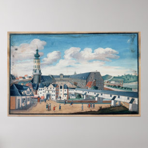 Vy över Weimar med Wilhelmsburgs slott Poster