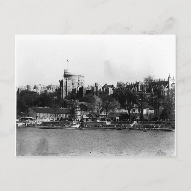 Vy över Windsor Castle över Thames Vykort (Framsida)