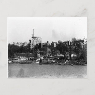 Vy över Windsor Castle över Thames Vykort