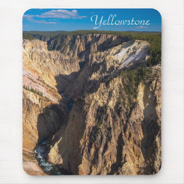 Vy över Yellowstone's Grand Canyon Musmatta (Framsidan)