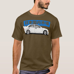 Vy vid sidan av Lancer Evo6 T Shirt