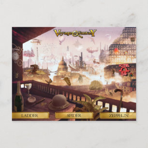 Vyage med vykort till Fantasy - SteamPunk City