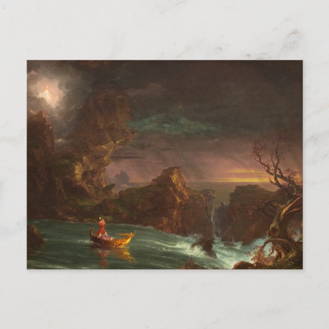 Vyage of Life, Mandom, Thomas Cole Vykort (Framsida)