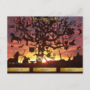 Vyage till Fantasy - Broceliande Shadows Vykort