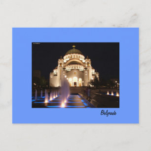 vycard Belgrad tempel Vykort