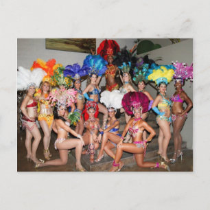vycard brazil vegas show-tjejer dancers vykort