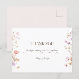 vycard bröllop tack vykort