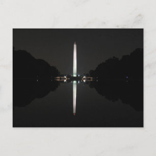 vycard Washington Monument på natten, USA Vykort