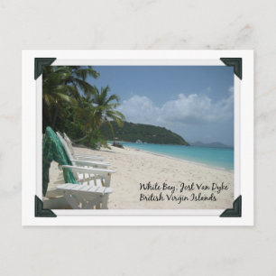 vycard White Bay, Jost Van Dyke, BVI Vykort