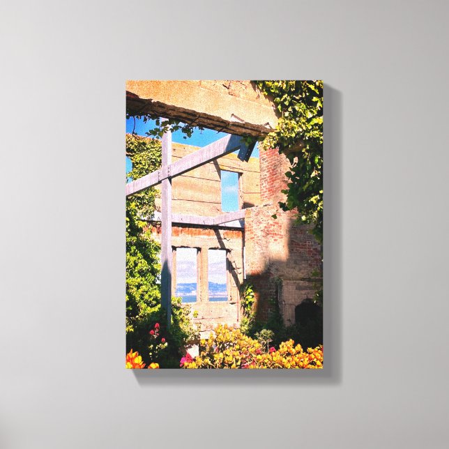 Vyer från ön Alcatraz Canvastryck (Framsida)