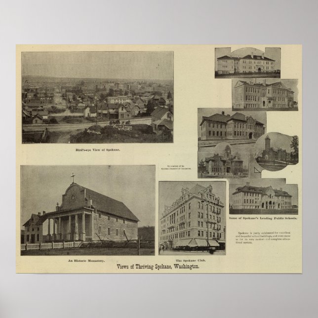 Vyer, Spokane, Tvätta Poster (Framsidan)