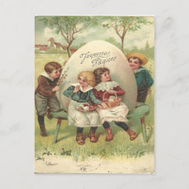 Vykort 1905 för vintageJoyouses Paques påsk