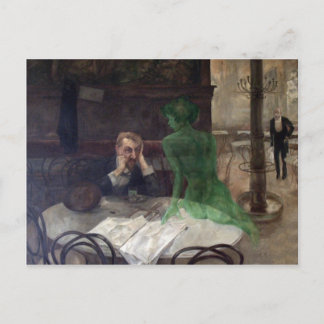 Vykort Absinthe Drinker
