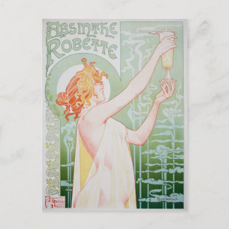 vykort Absinthe Robette