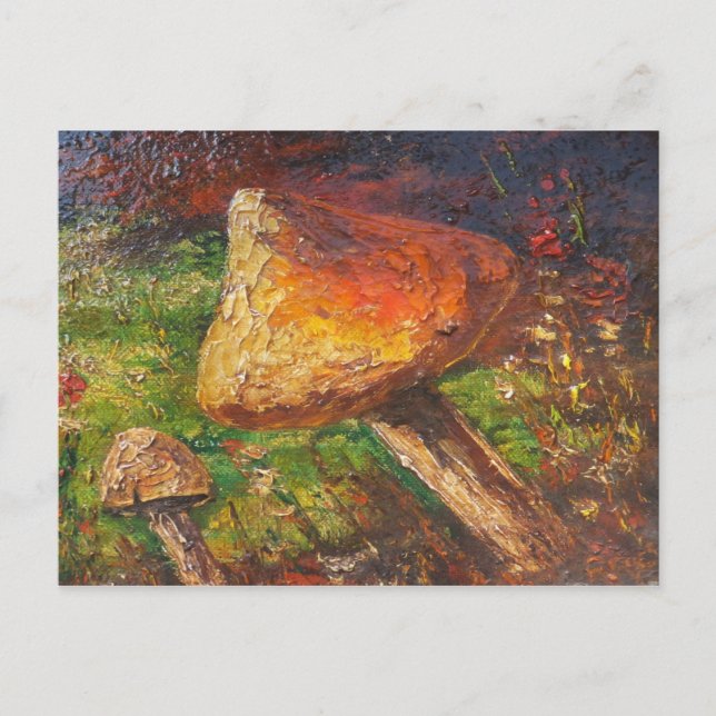 vykort Ann Hayes Painting Mushroom (Framsida)