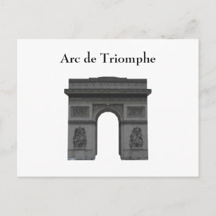 Vykort: Arc de Triomphe Vykort