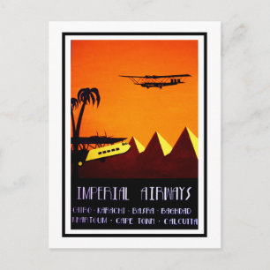 Vykort - Art Deco Imperial Airways