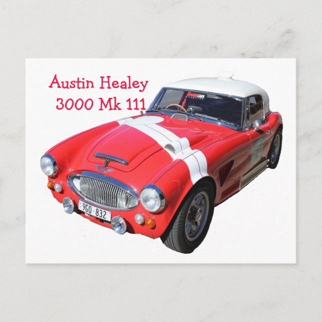 vykort Austin+Healey+3000+Mk+111 (Framsida)