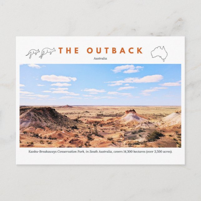Vykort Australien - Utfall (Framsida)