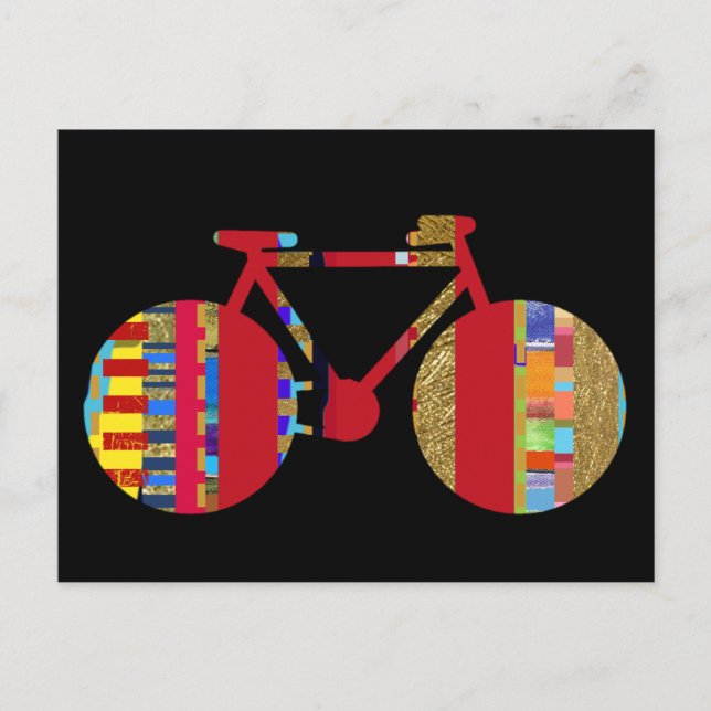 vykort av färgcykel (Framsida)