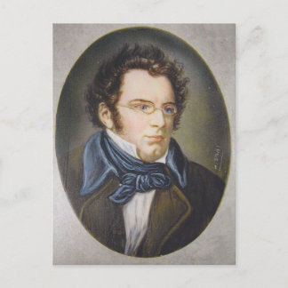 Vykort av Franz Schubert, från Stalh miniatyr