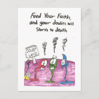 Vykort av livligt roligt kyrkligt ord