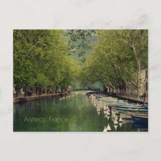 Vykort av Vassé Canal, Annecy, Frankrike