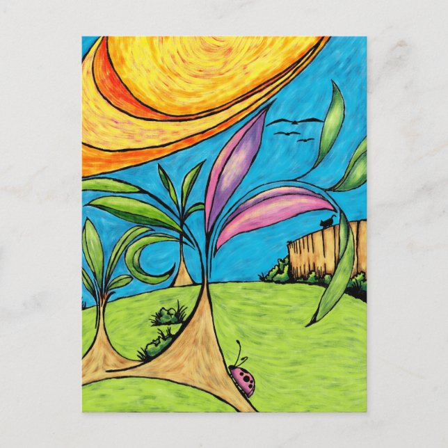 vykort, Backyard-Roligten Vykort (Framsida)