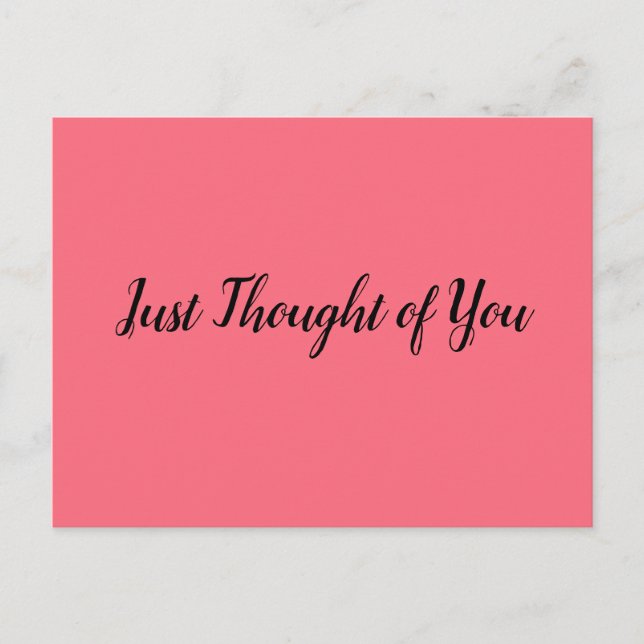 Vykort - beundran: "respekt och varmt godkännande" (Framsida)