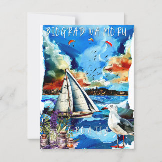 vykort - Biograd na Moru