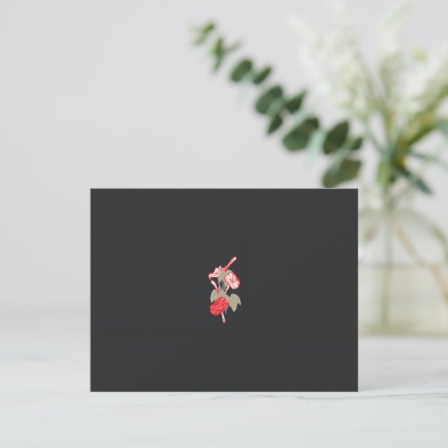 Vykort | Blommig | Elegant | Anpassat brevpapper (Stående Fram)