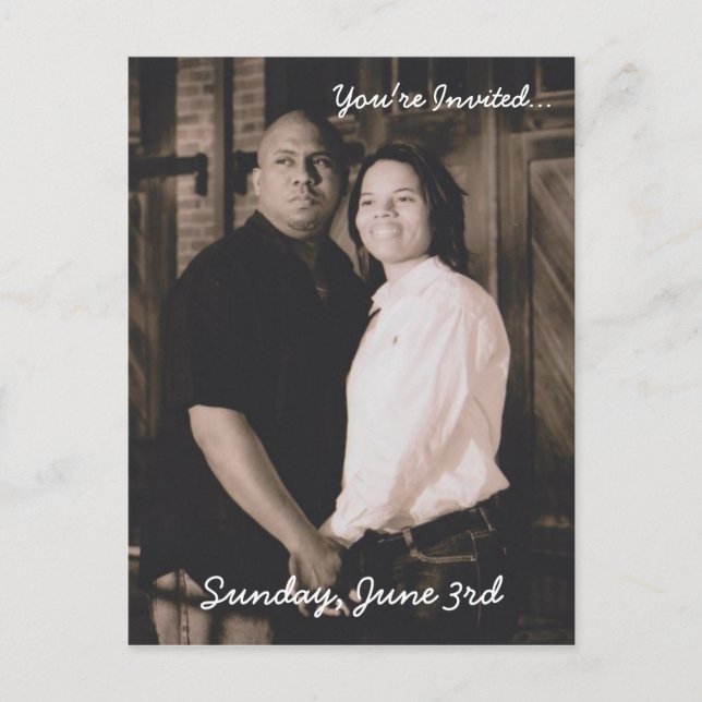 Vykort Bröllopsinbjudan (Framsida)