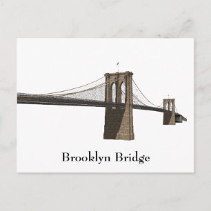 Vykort: Brooklyn Bridge: New York City Vykort