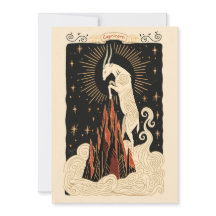 vykort - Capricorn Celestial Zodiac Art