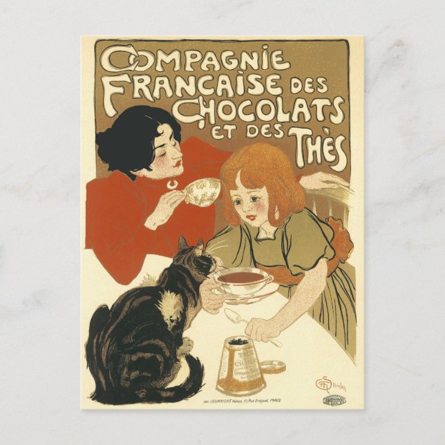 Vykort: Compagnie Francaise des Chocolats Vykort (Framsida)