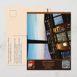 Vykort — Connect, Airplane