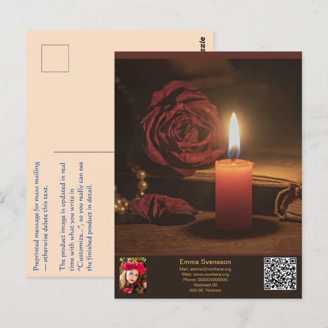 Vykort — Connect, Legend (Fram/baksida)