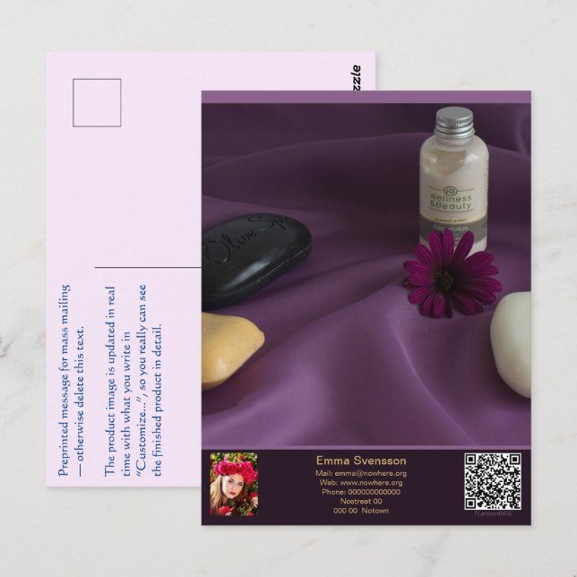 Vykort — Connect, Spa (Fram/baksida)