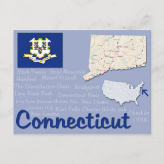 Vykort "Connecticut"