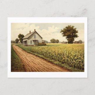vykort - Cornfield Farmhouse