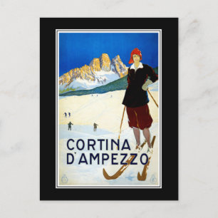 Vykort Cortina D' AMPEZZO Italien Hälsningar