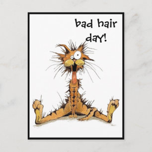Vykort - Dålig hårdag!