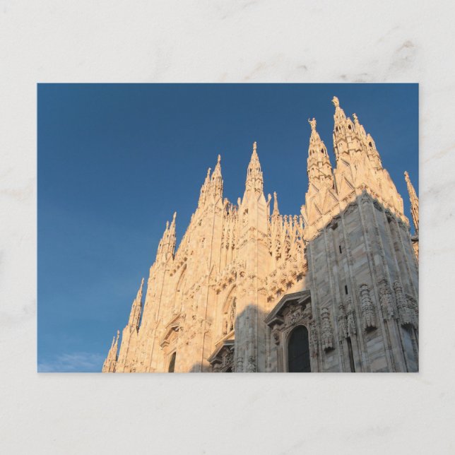 Vykort: Den guld- duomoen av Milan Vykort (Framsida)