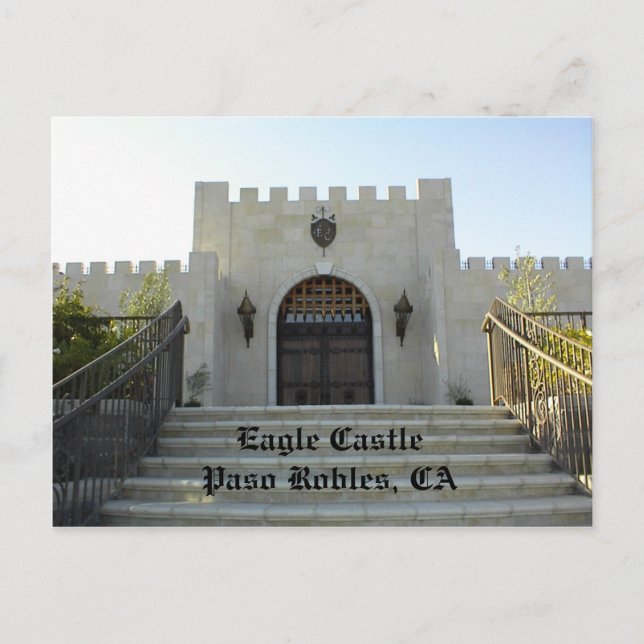 vykort: Eagle Castle, Paso Robles, CA Vykort (Framsida)